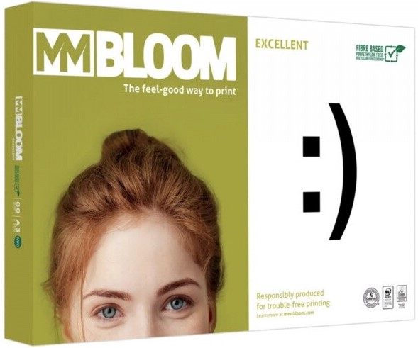 Папір офісний А3, 80 г/м2, 500 арк, MM BLOOM EXCELLENT